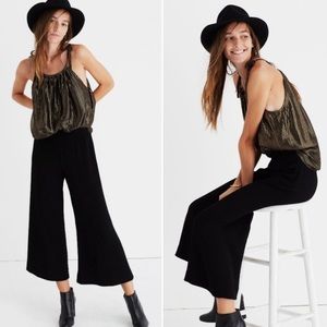 Madewell Gramercy black polyester pants.